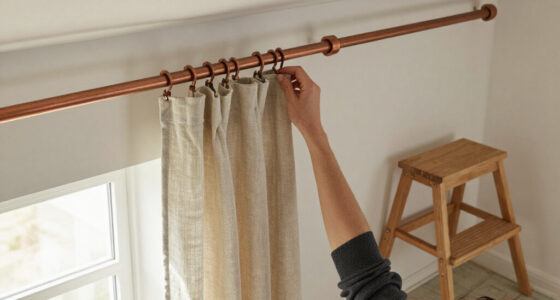 Forget Traditional Curtain Rods: Copper Pipe Is A Unique Way To Add Character For Less