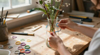 Not Just For Shower Curtains: This DIY Uses The Rings To Create A Cute Vase