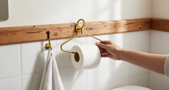 Skip Traditional Toilet Paper Holders: Grab A Hanger For Rustic Charm