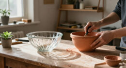 Turn Two Fluted Bowls From Dollar Tree Into Vintage-Style Planters