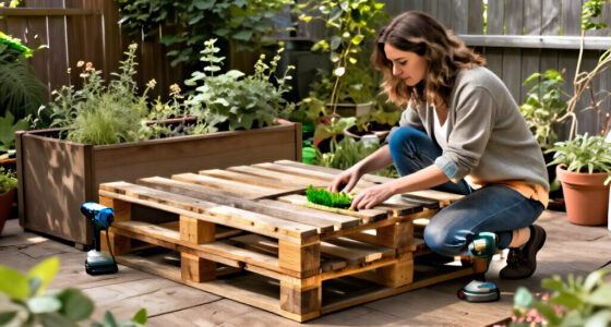 Woman Upcycles Old Wood Pallets Into A Backyard Showpiece With An Impressive DIY